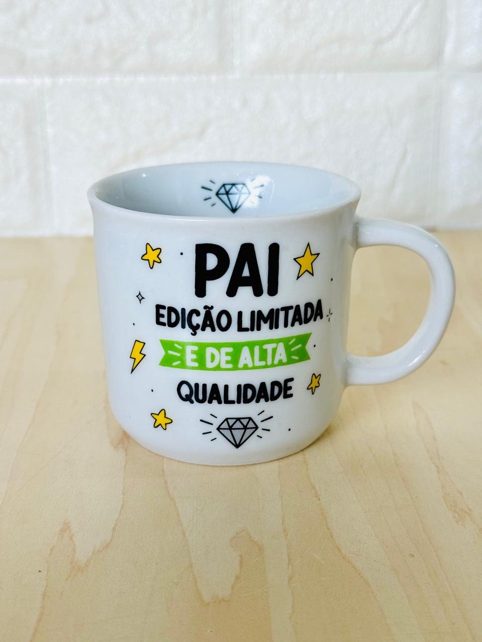 Caneca Ágata Branca Pai Edição Limitada