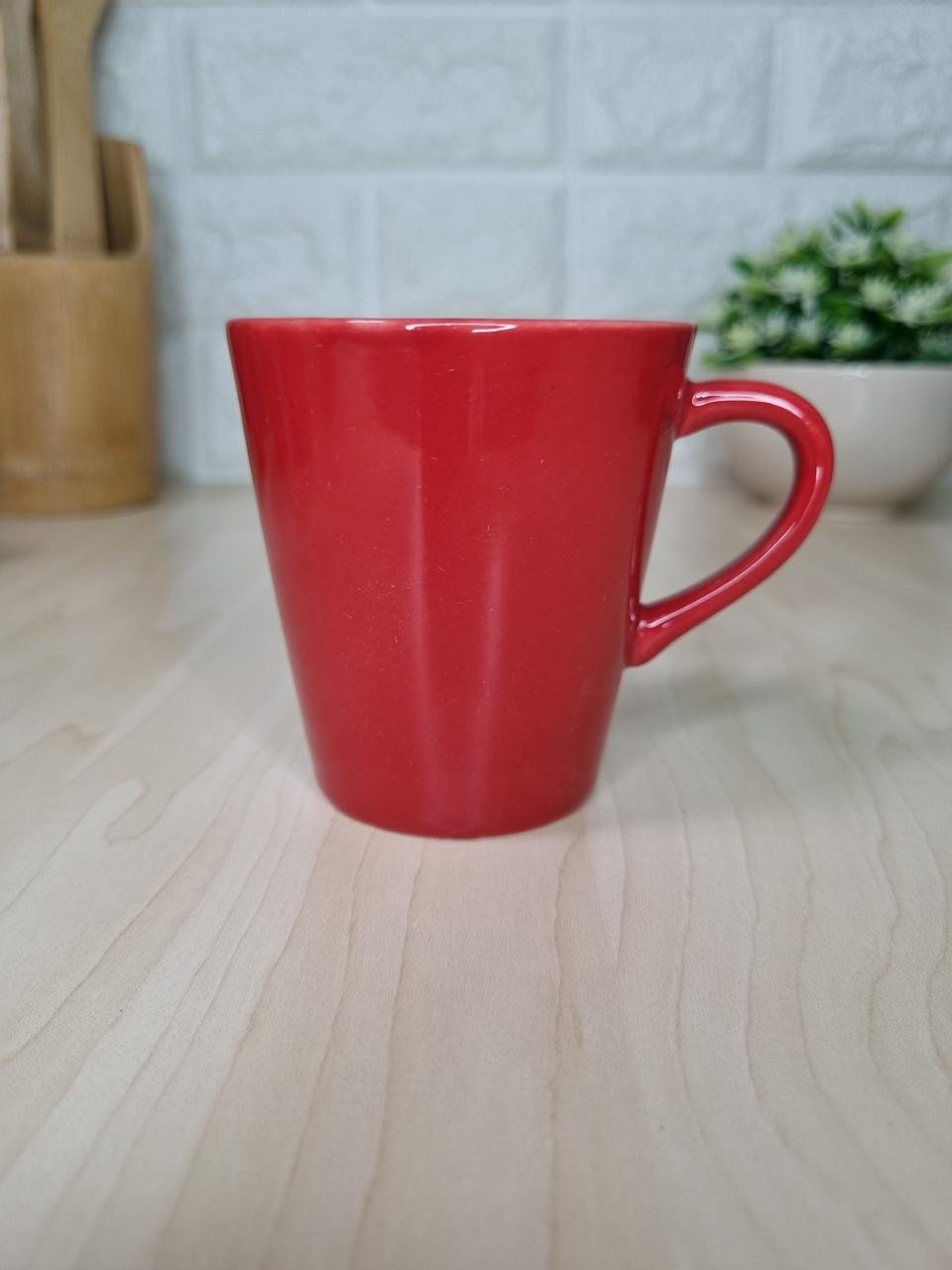 Xícara  Vermelha Lisa