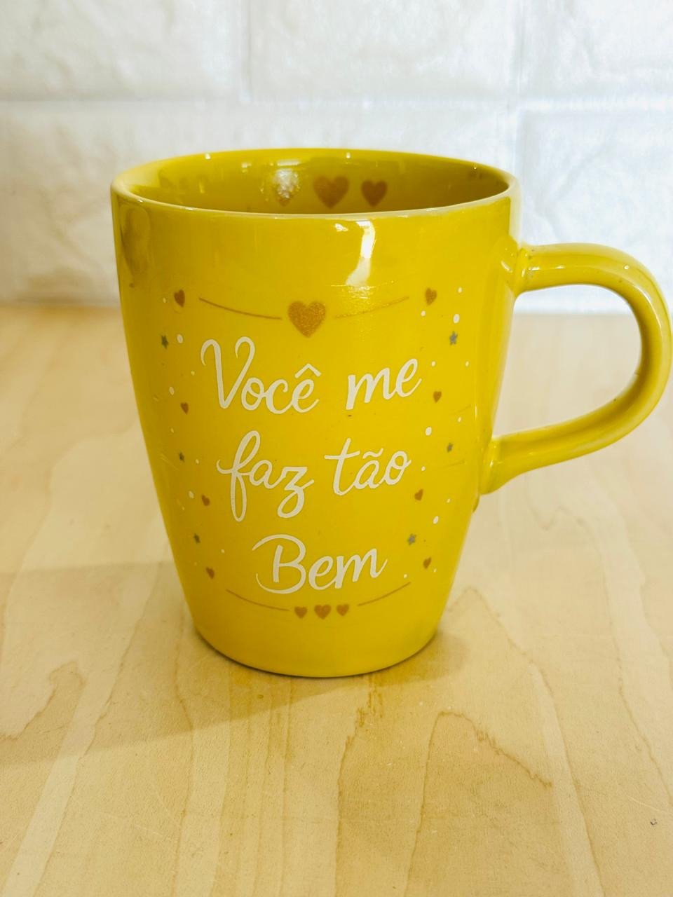 Caneca Sublime Amarela Você Me Faz Tão Bem