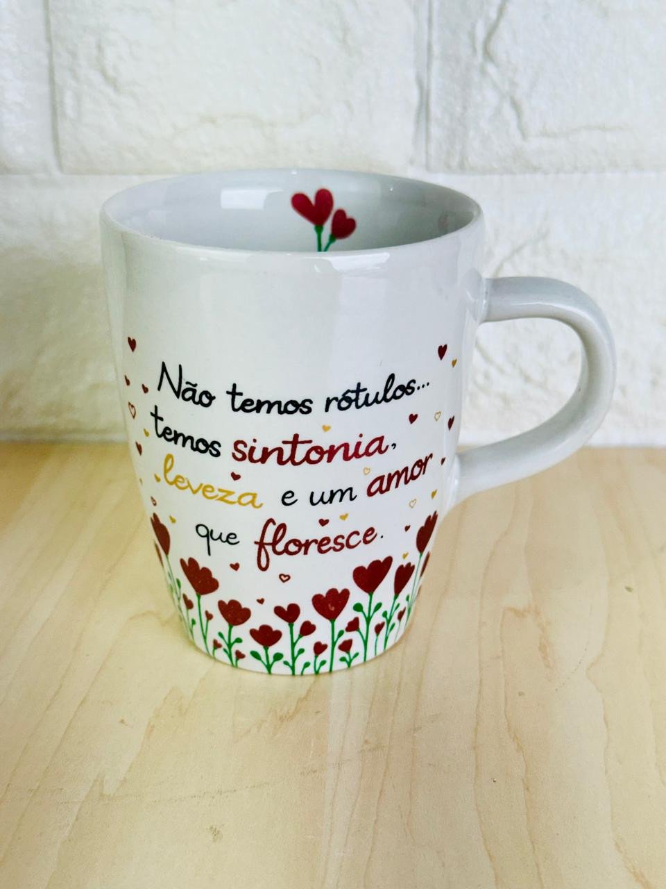 Caneca Sublime Branca Jardim do Amor