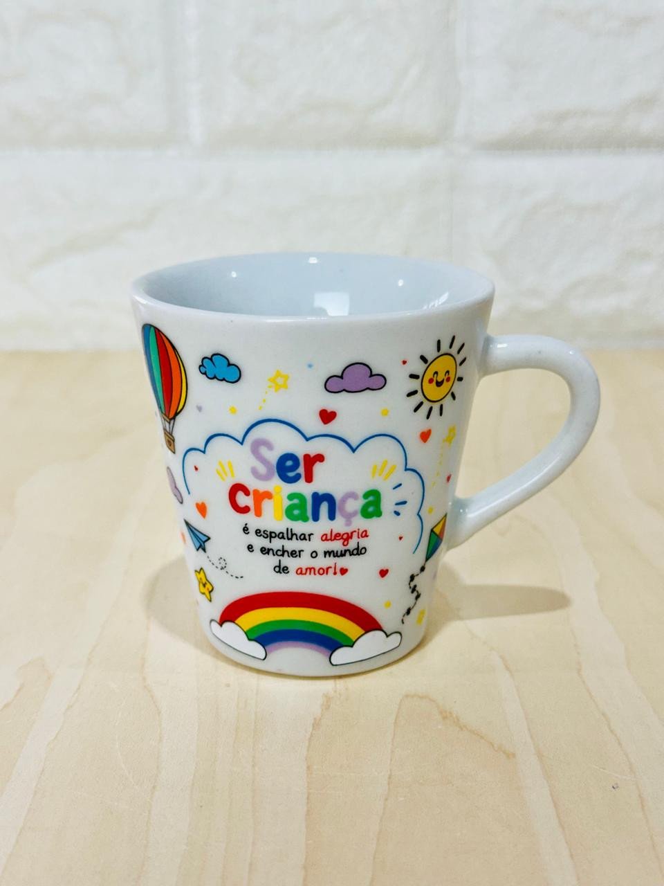 Xícara Branca Ser Criança