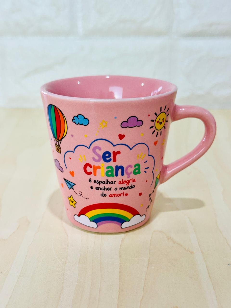 Xícara Rosa Ser Criança