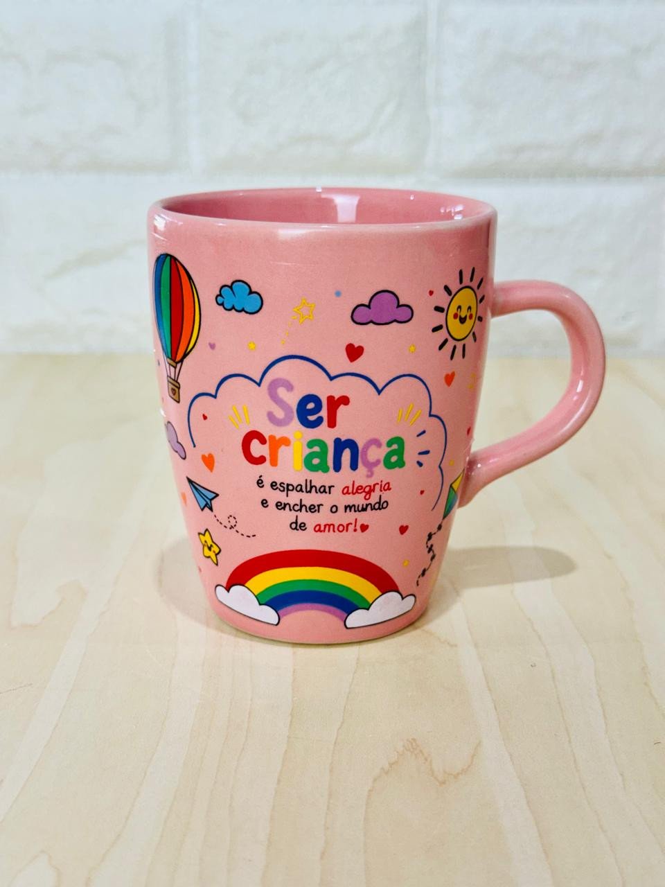 Caneca Sublime Rosa Ser Criança