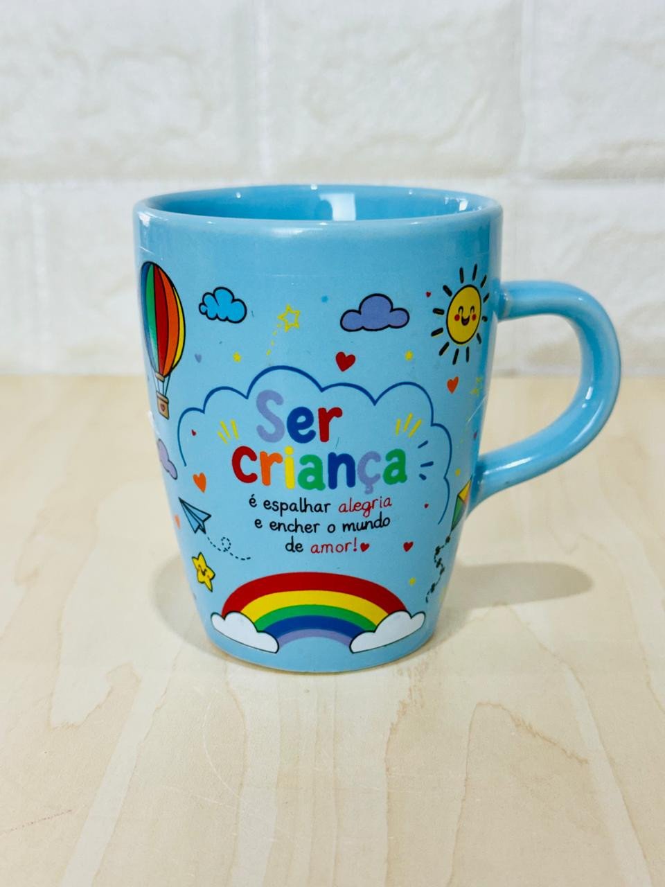 Caneca Sublime Azul Ser Criança