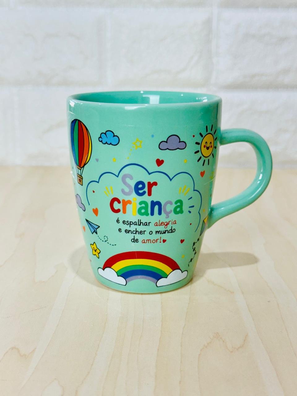 Caneca Sublime Verde Ser Criança