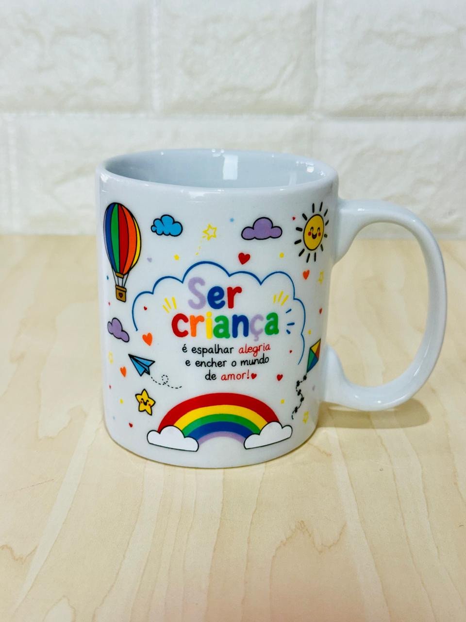 Caneca Aurora Branca Ser Criança