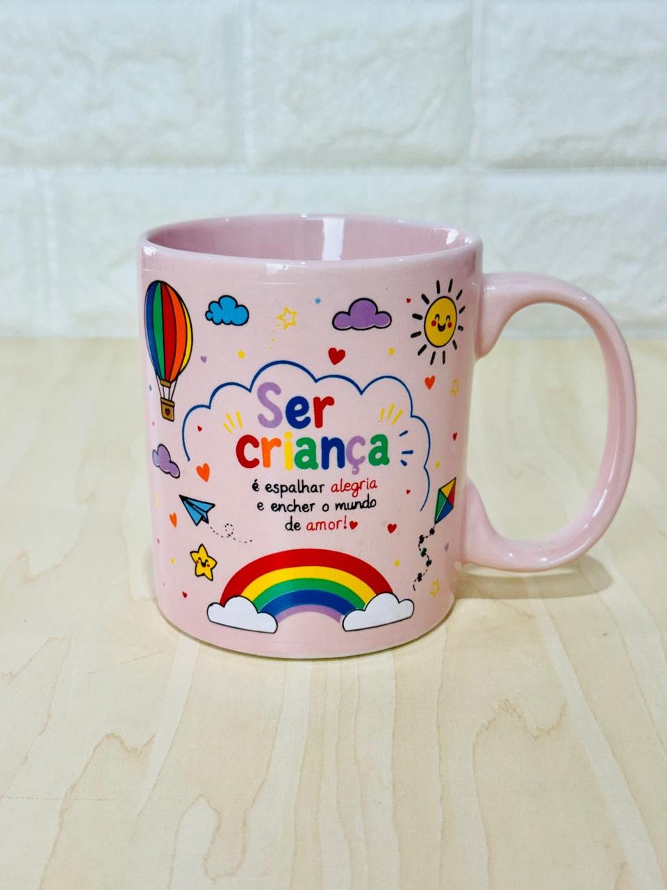 Caneca Aurora Rosa Ser Criança