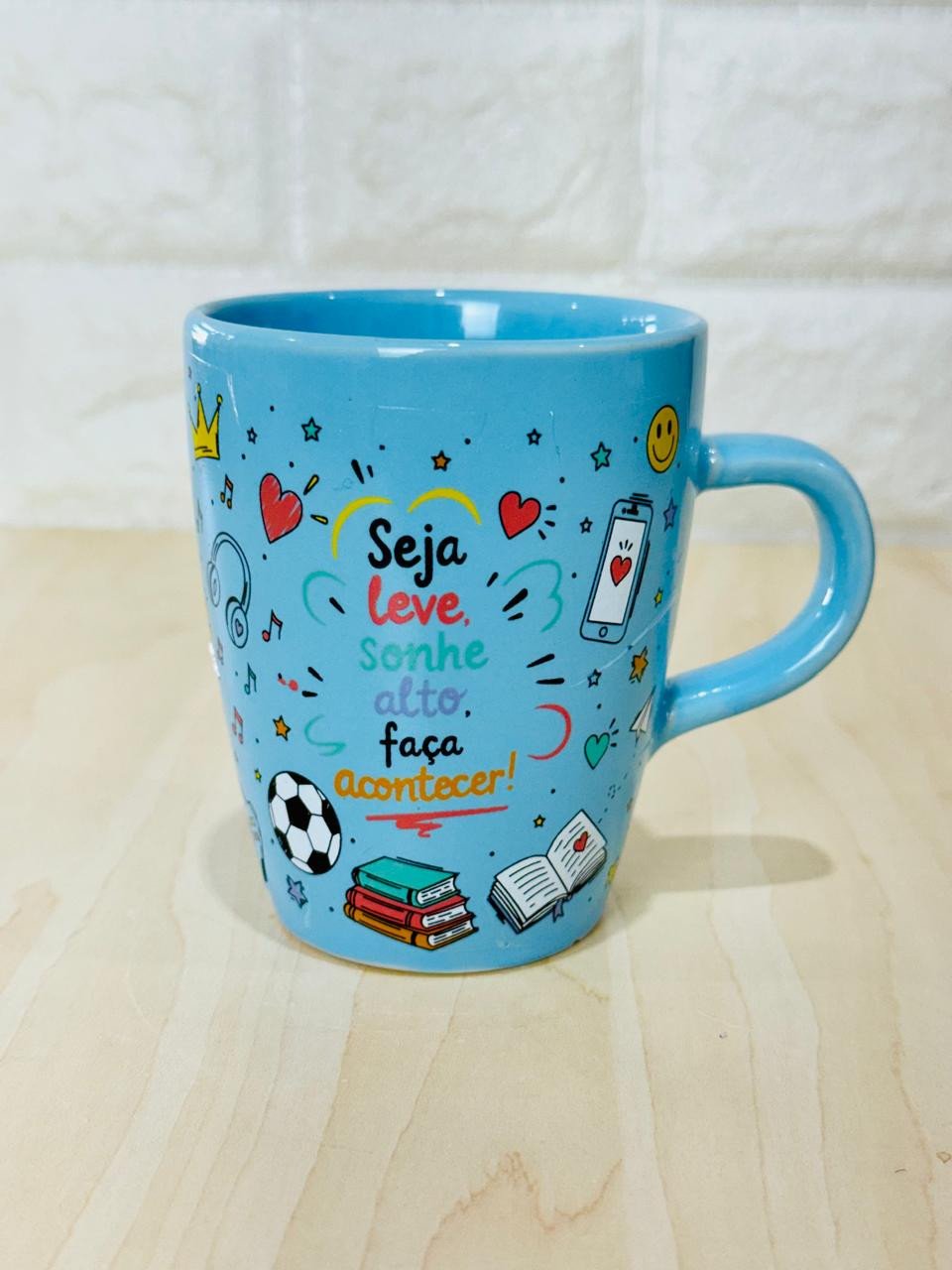   Caneca Sublime Azul Sonhe Alto