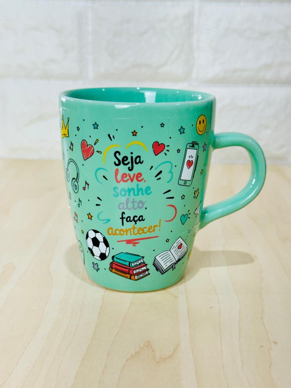   Caneca Sublime Verde Sonhe Alto