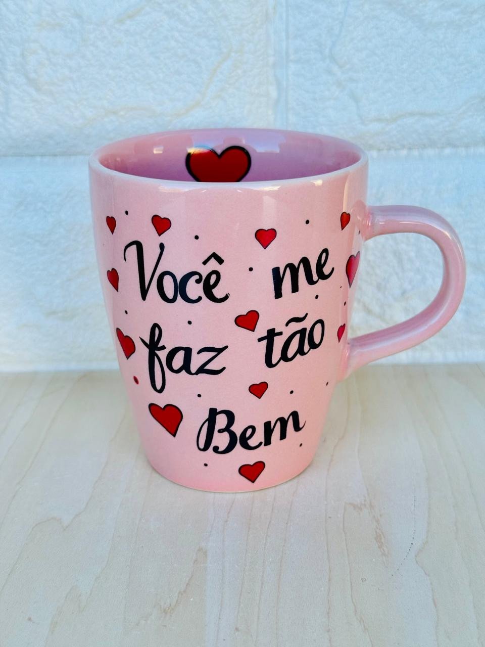 Caneca Sublime Rosa Você Me Faz Tão Bem*
