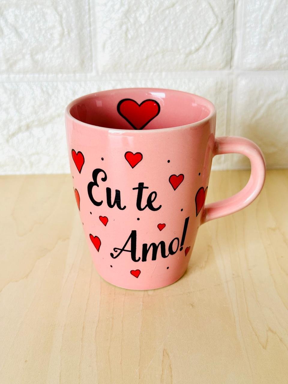 Caneca Sublime Rosa Eu Te Amo*