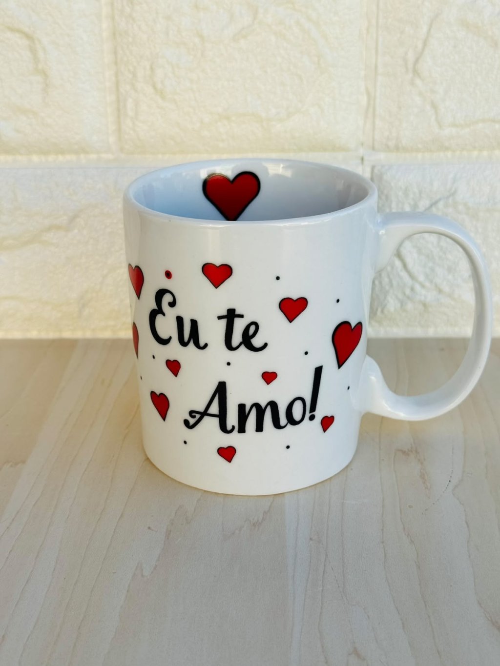 Caneca Aurora Branca Eu Te Amo*