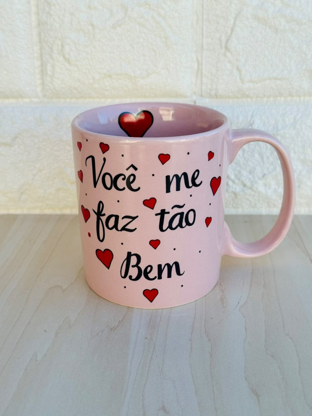 Caneca Aurora Rosa Você Me Faz Tão Bem*
