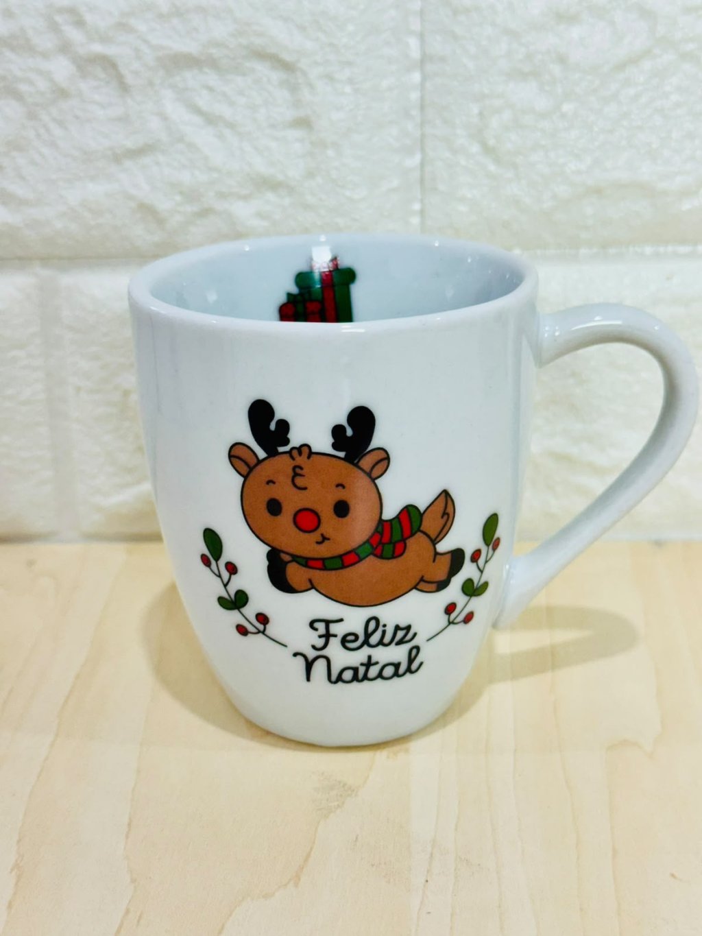 Caneca Glamour Branca Natal Rena