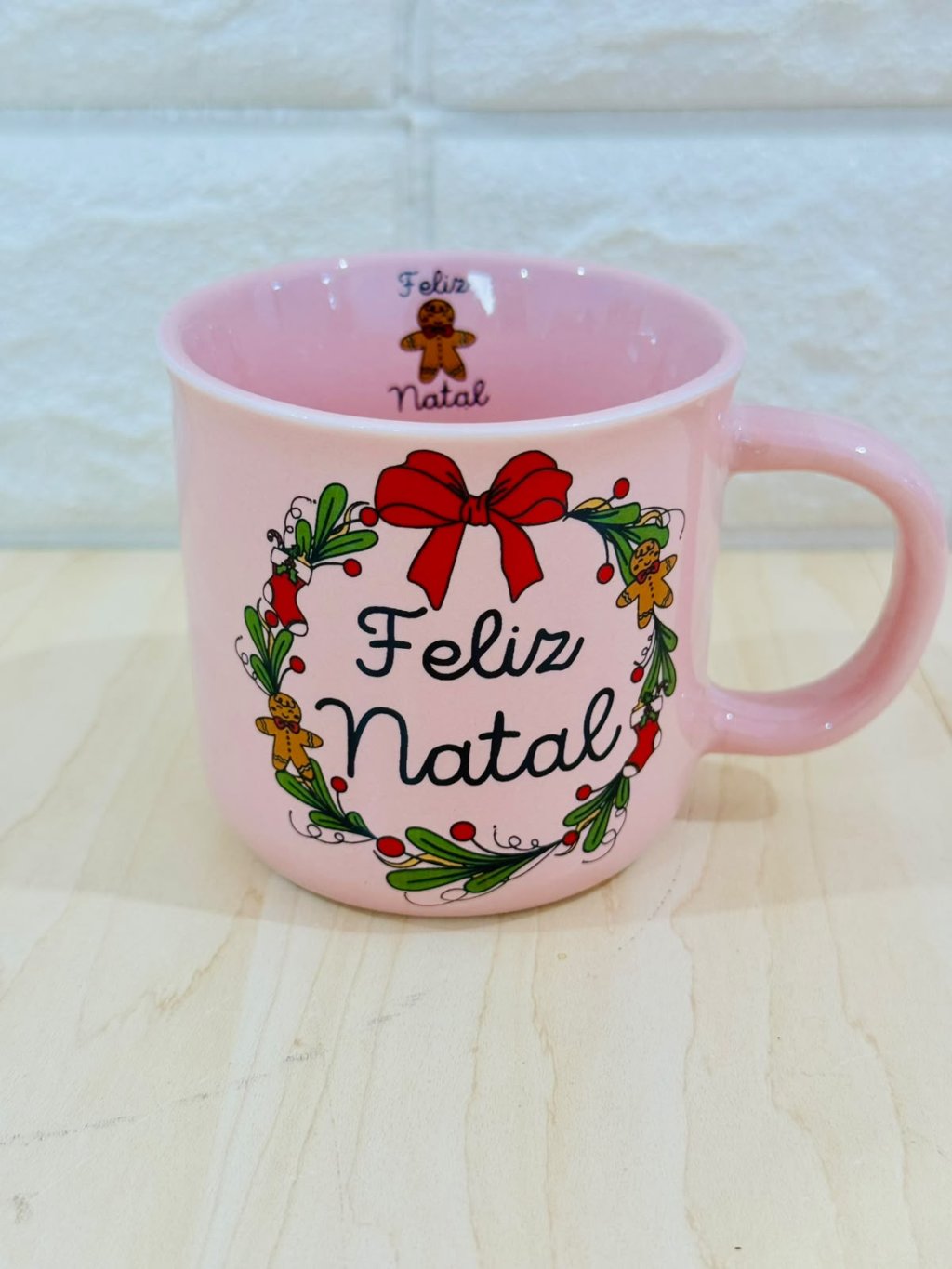 Caneca Ágatha Rosa Natal Guirlanda