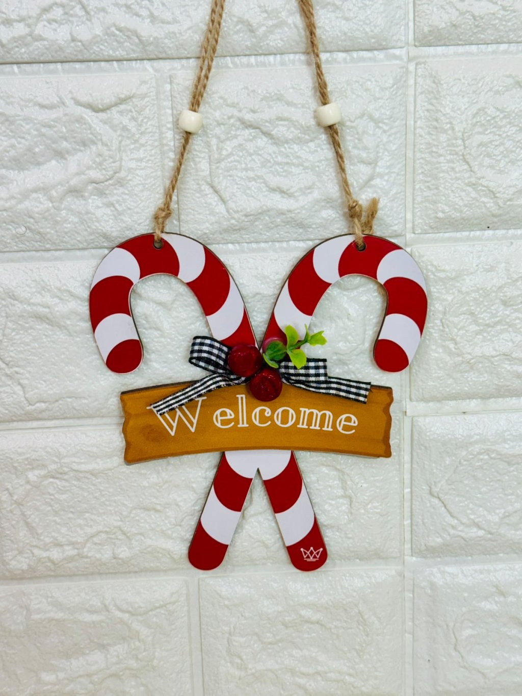 Placa de Porta Bengalinha Doce Welcome