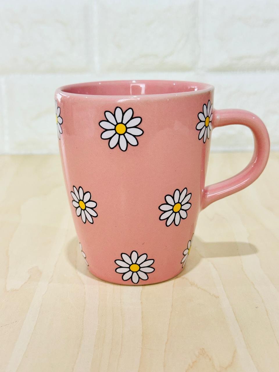 Caneca Sublime Rosa Só Margaridas Branca