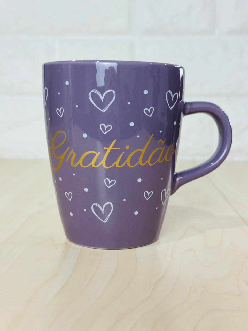 Caneca Sublime Roxa Gratidão
