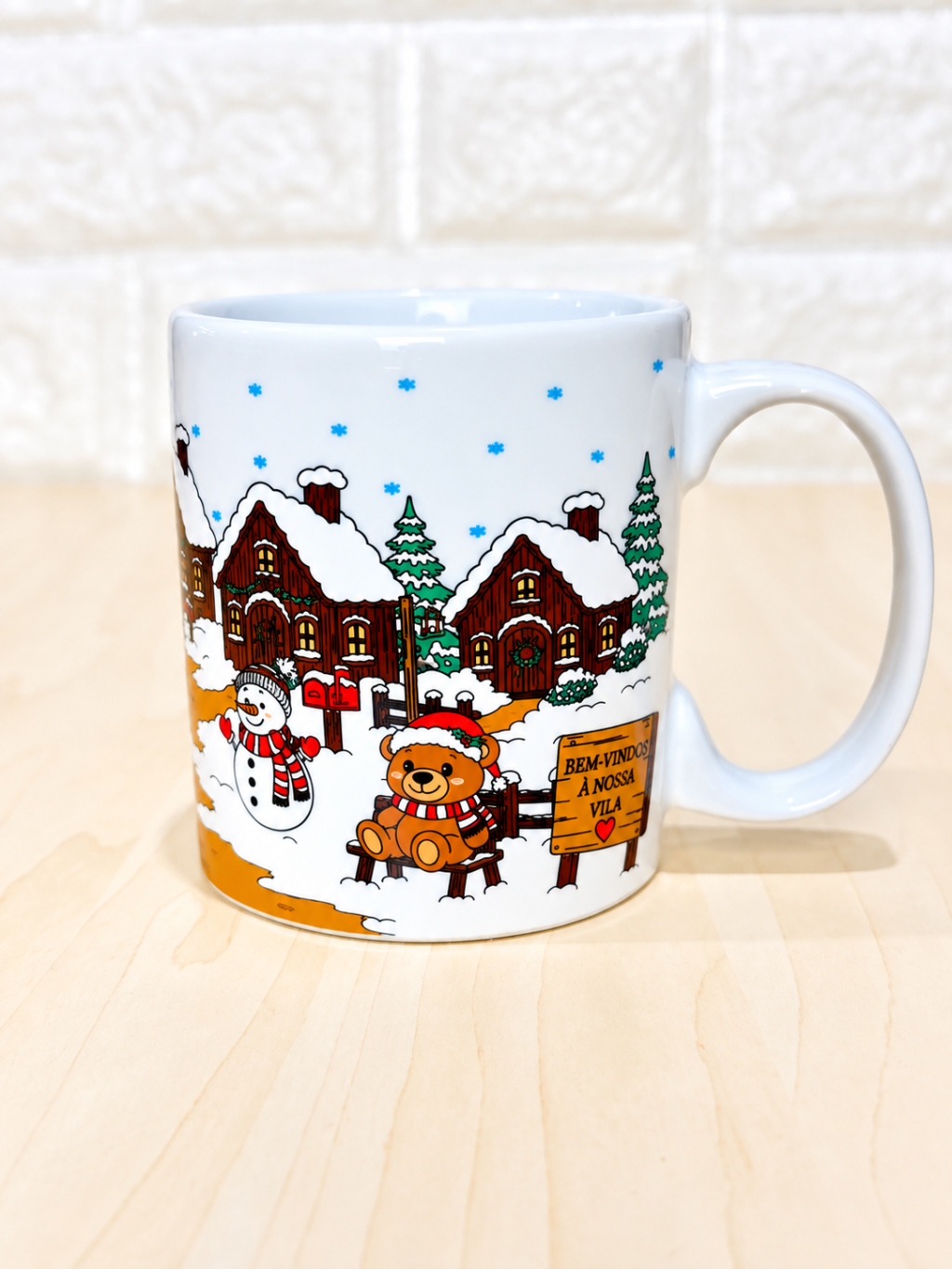 Caneca Aurora Branca Vila de Natal