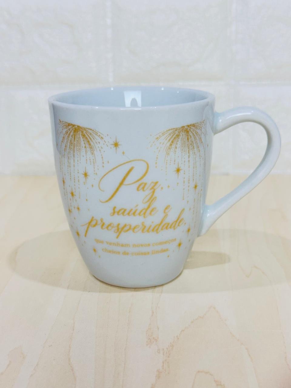 Caneca Glamour Branca Ano Novo