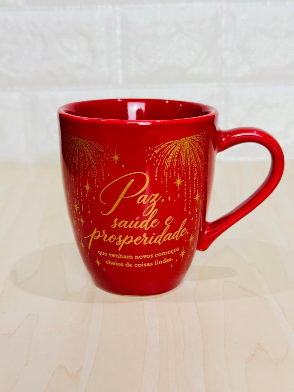 Caneca Glamour Vermelha Ano Novo