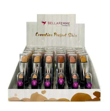 BF10039 - CORRETIVO PERFECT SKIN BELLA FEMME BX/ 24 UN