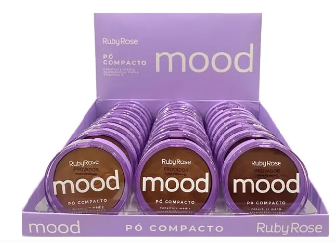 HB-855-G2 - PO COMPACTO MOOD RUBY ROSE BX/ 24UN