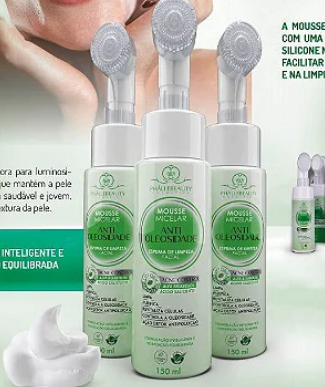 PH0566 - MOUSSE MICELAR ANTIOLIOSIDADE 150ML PHALLEBEAUTY