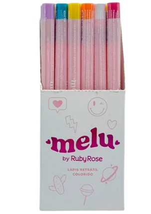 RR-2056 - LAPIS DE OLHOS MELU RUBY ROSE BX/ 24UN