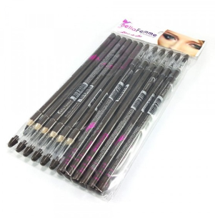 BF10002 - LAPIS DE OLHO MARROM C/ APONTADOR CT/ 12UN