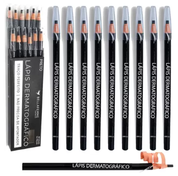 BF10105 - LAPIS DE OLHO DEMARTOGRAFICO PRETO  BX/ 12 UN