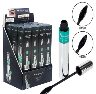 BF10046 - RIMEL BELLA FEMME 2 EM 1 BX/ 12UN