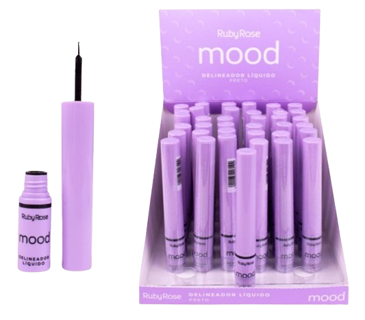 HB-511 - DELINEADOR LIQUIDO PRETO FEELS MOOD BX/ 36UN