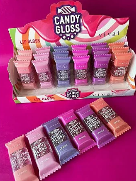3079.1.1 - CANDY GLOSS LIP GLOSS VIVAI BX/ 24UN