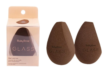 HB-S06 - ESPONJA DE PRECISAO PARA MAQUIAGEM GLASS RUBY ROSE