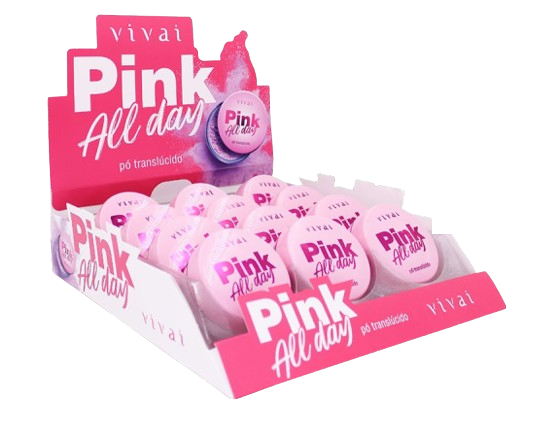 1101.1.1 - PÓ TRANSLUCIDO PINK ALL DAY - BX/12 UN