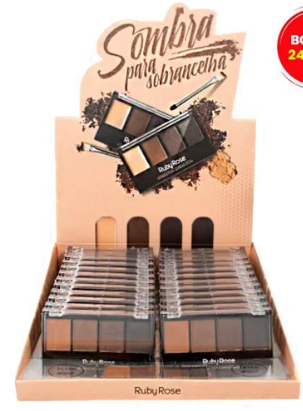 HB-F572 - SOMBRA DE SOBRANCELHA RUBY ROSE BX/ 24UN