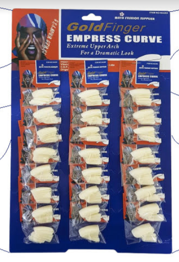 NA202 - UNHA POSTICA CARTELA AZUL 24 UN