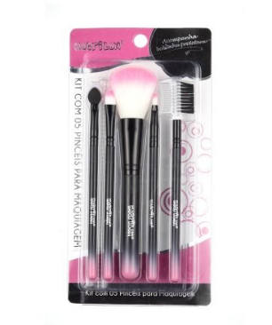 KP5-28 KIT COM 5 PINCEIS PARA MAQUIAGEM