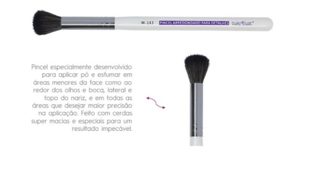 W143 PINCEL ARREDONDADO PARA DETALHES