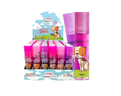MP10008 BRILHO LABIAL GATINHA MARIA PINK BX/36 UN