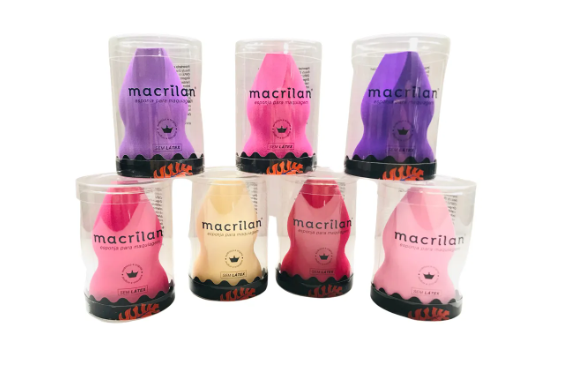 EJ1-32 - ESPONJA DUO CHANFRADA P/ MAQUIAGEM BX/28 UN