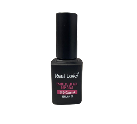 GEL-04 ESMALTE TOP COAT NO-CLEANSE 12ML REAL LOVE