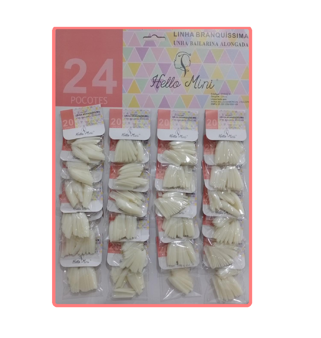 OY041-9 UNHA BAILARINA HELLO MINI CT/ 24UN