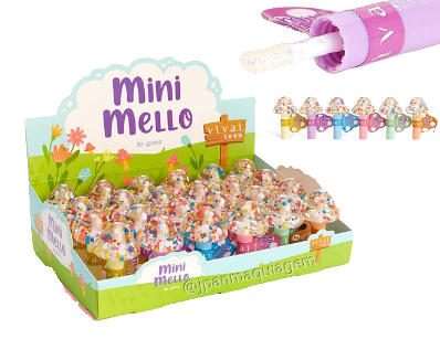 3110.1.1 MINI MELO LIP GLOSS VIVAI BX/ 24UN