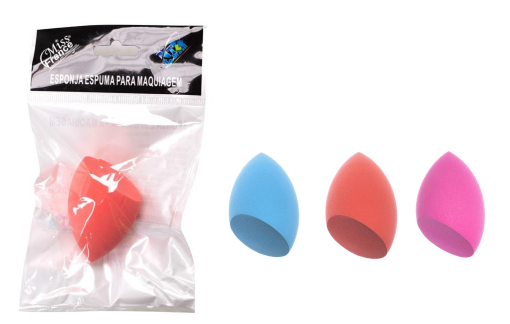 MF-0618 ESPONJA PARA MAQUIAGEM MISS FRANCE PCT C/ 12 UN. 