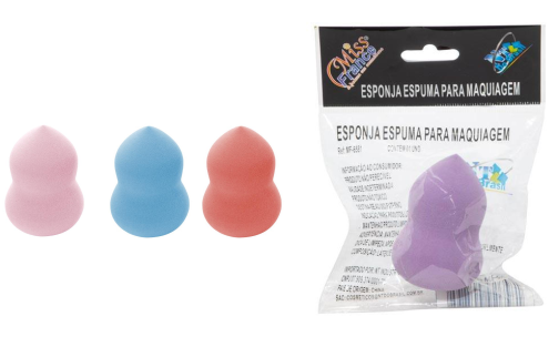MF-6581 ESPONJA PARA MAQUIAGEM PCT C/ 12 UN