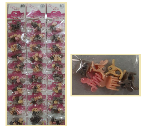 MF-2490 MINI PRESILHAS 1,5CM P CABELO MISS FRANCE CT C/ 10PCT