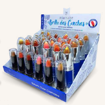 476 BATOM BALA GLITER BRILHO DA CONHAS MIA MAKE BX/ 24UN