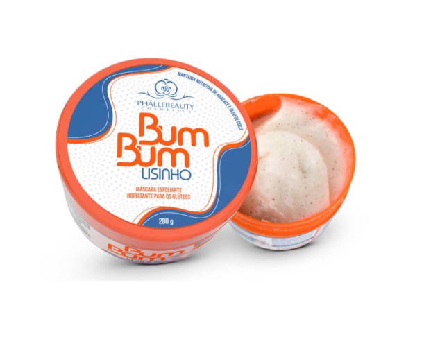 PH0592 ESFOLIANTE HIDRATANTE PARA GLÚTEOS BUMBUM LISINHO 280G PHALLEBEAUTY
